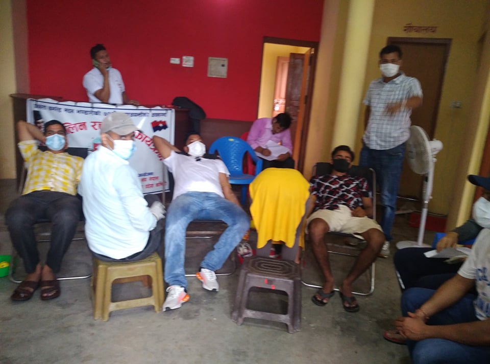युवा संघ नेपाल सुदूरपश्चीम द्धारा आपतकालिन रक्तदान कार्यक्रम