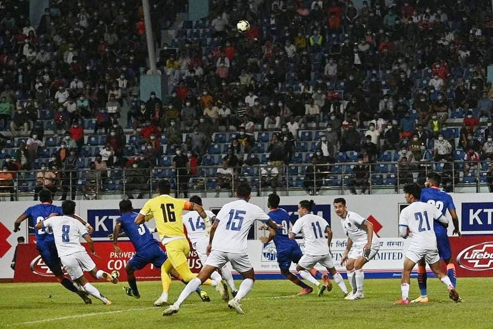 फिनिसिङमा चुकेको नेपाल भारतसँग २-१ ले पराजित