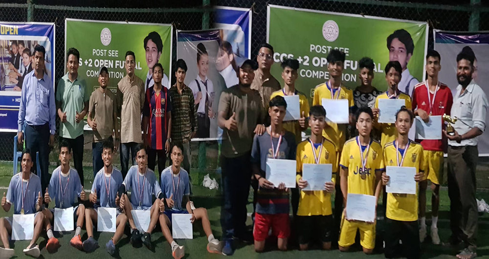 'सिसिएस प्लस्टु' द्वारा आयोजित खुला फुटसल प्रतियोगिताको विजेता बन्यो योङ ब्वाईज