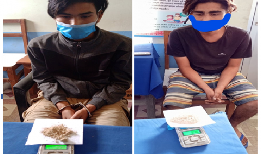 कञ्चनपुरमा ब्राउन सुगरसहित दुई जना पक्राउ