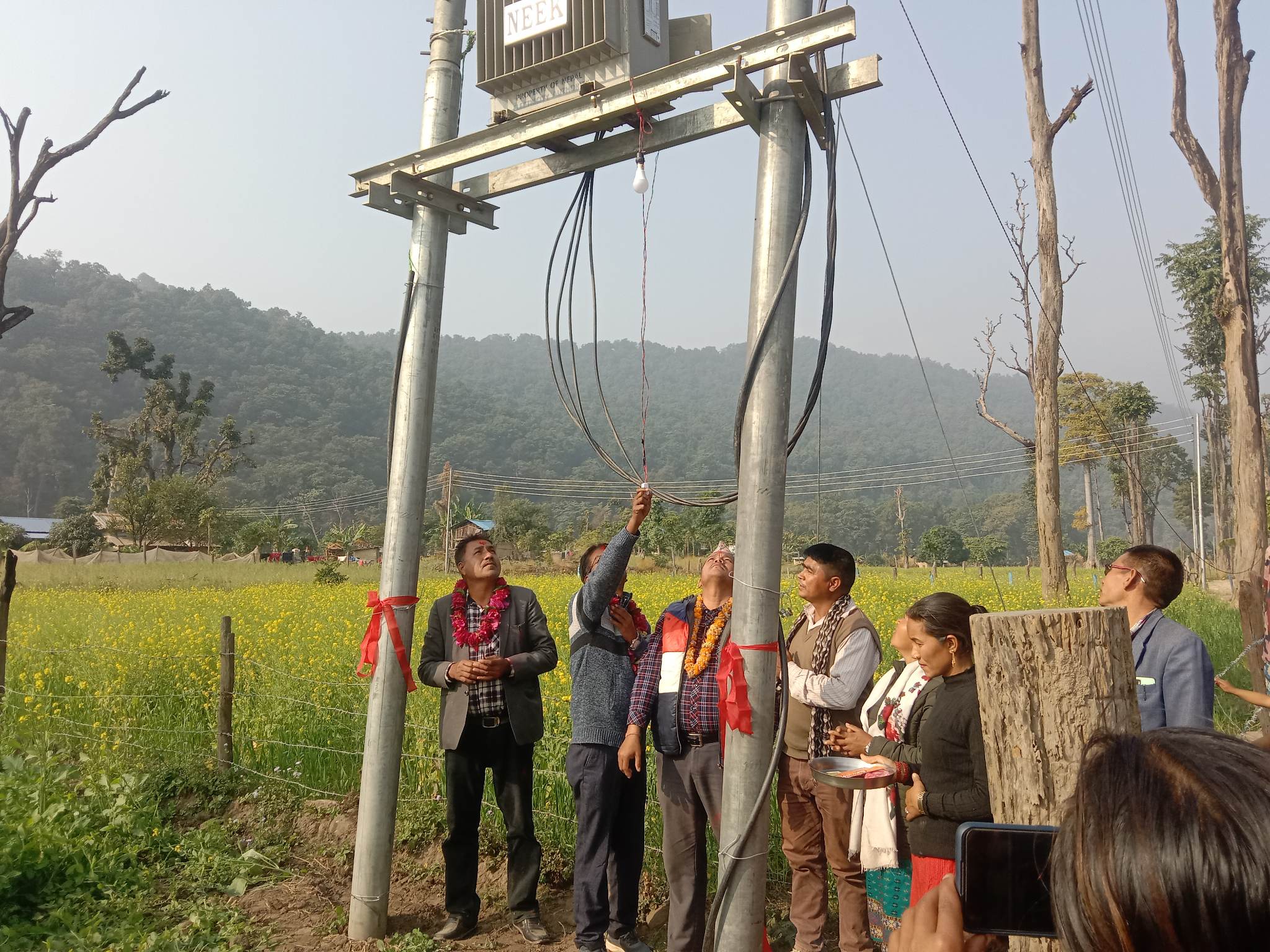 कैलालीको चुरे गाउँपालिकामा विधुत विस्तार