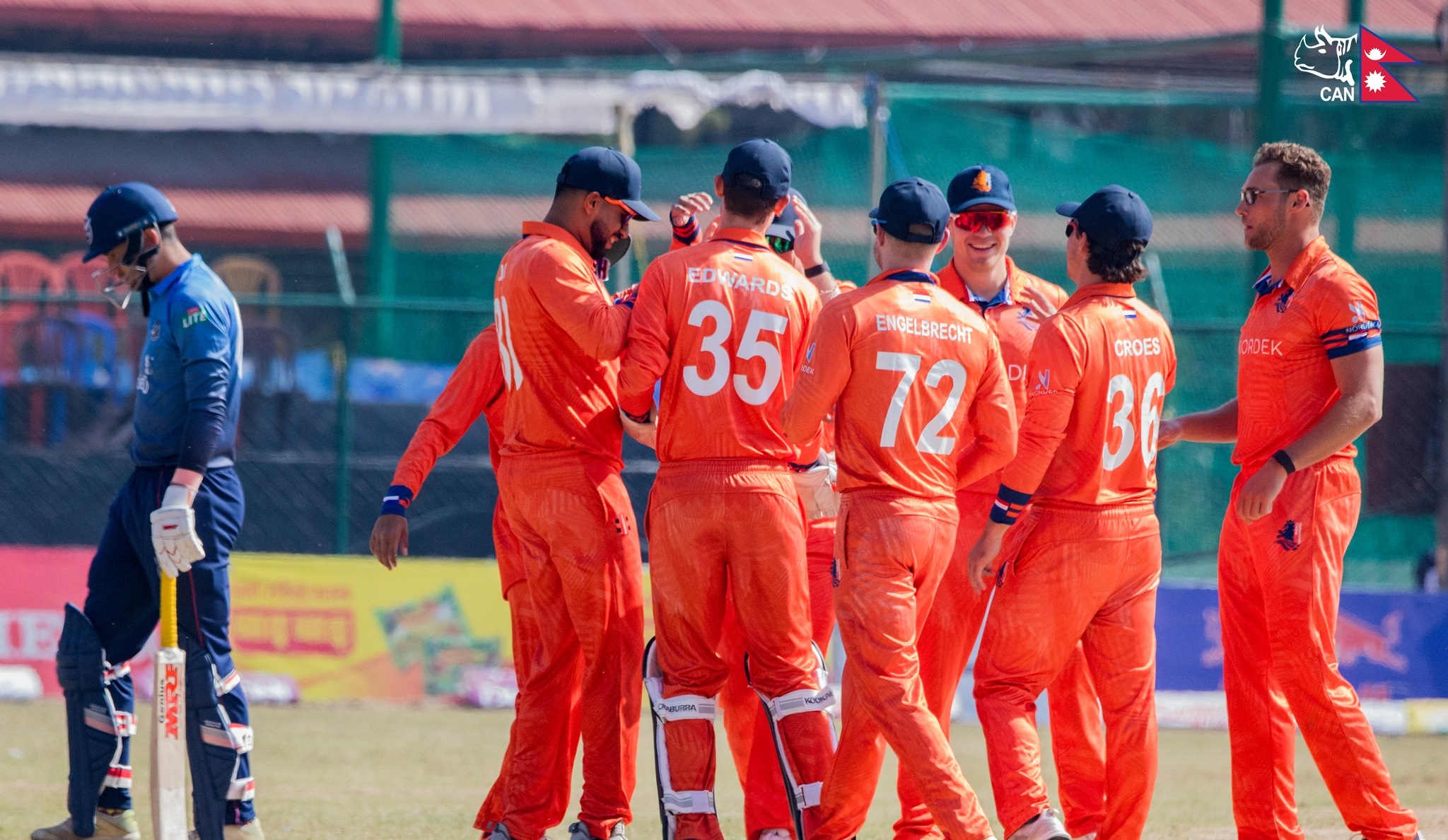 नामिबियाले नेदरल्यान्ड्सलाई दियो २०४ रनको लक्ष्य