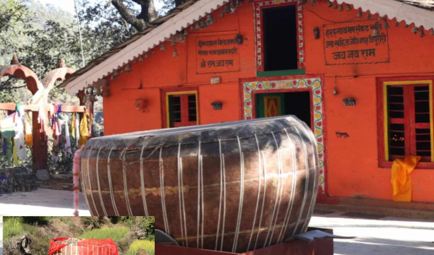 कोला समौजी मन्दिरमा चढाइयो १२५ किलोको "'दाइन दमाह''