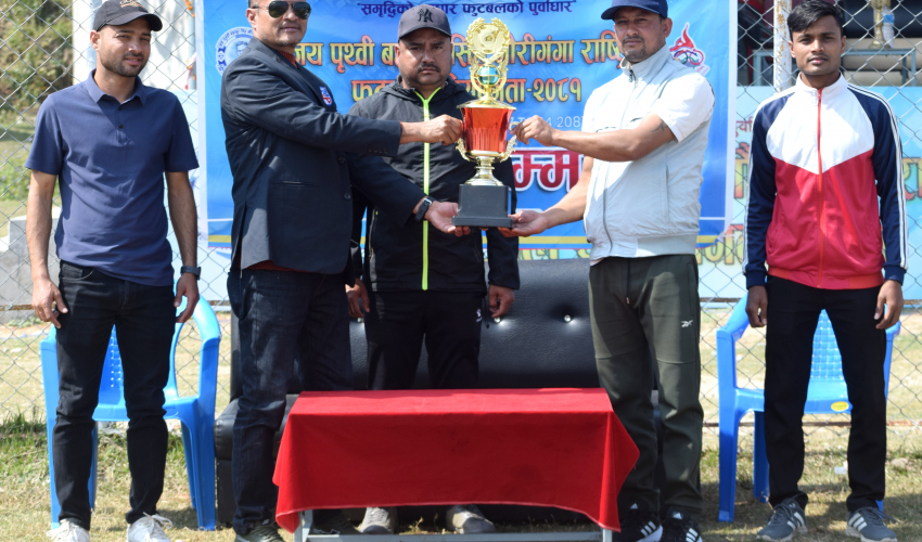 गौरीगंगा फुटबल प्रतियोगितामा उपाधिको लागि सुदुरपश्चिम र लुम्बीनी प्रदेश भिड्ने