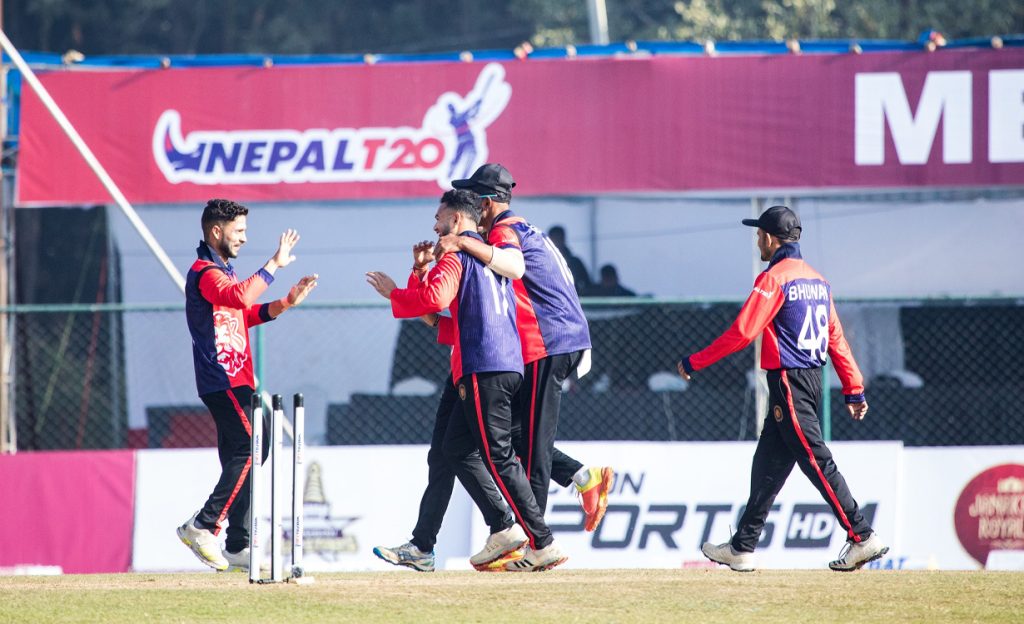 नेपाल टी २० लिग  शहिदीको अर्धशतकमा फार वेष्टको पहिलो जित