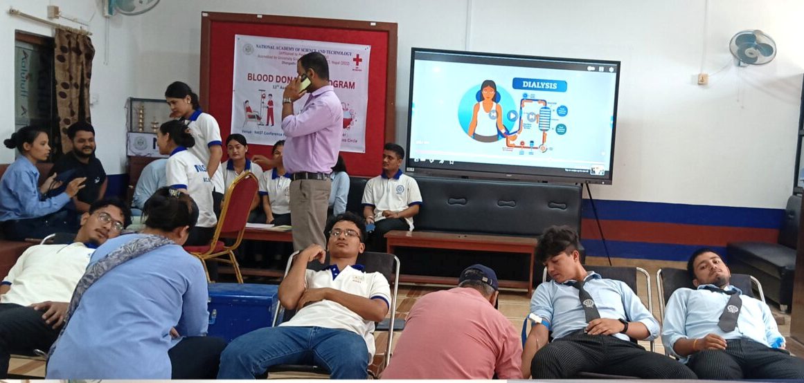 नाष्ट रेडक्रस सर्कलद्वारा रक्तदान कार्यक्रम आयोजना