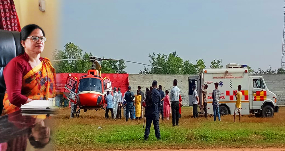 बिदामा पनि जनताको काममा आफै सक्रिय मन्त्री जोशी, कोभिड प्रभावित बझाङकी महिलाको हेलिकप्टरद्वारा उद्धार