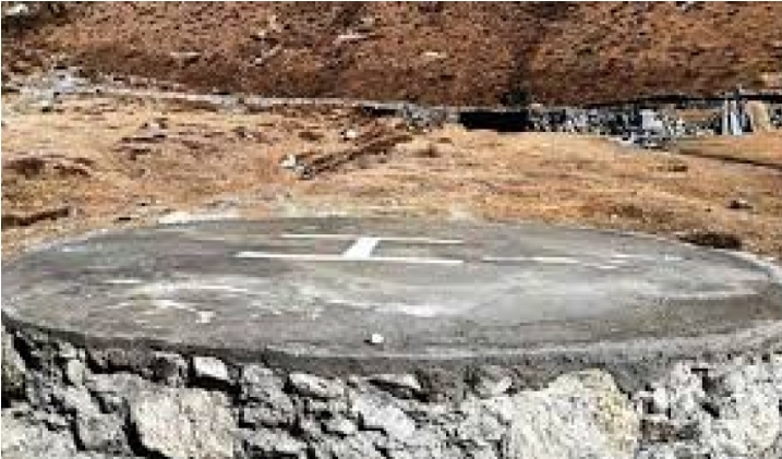 अछामको बर्दादेवी डाँडामा नेपाली सेनाले गरे 'हेलिप्याड’ निर्माण