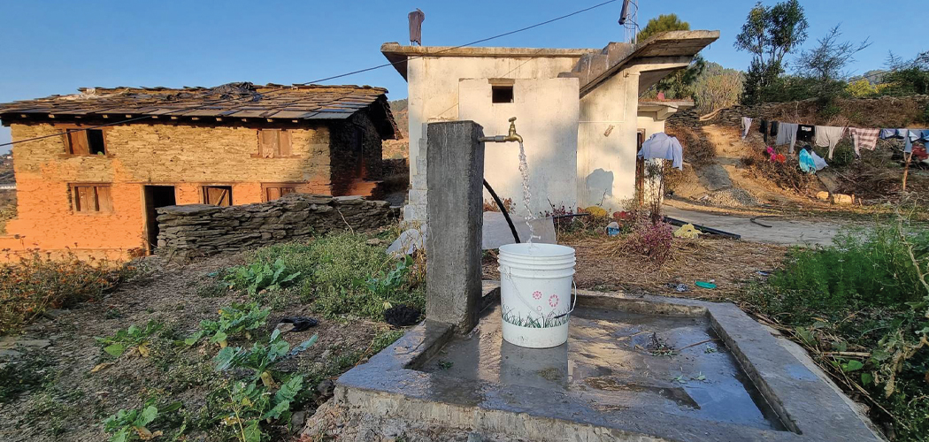धारामा खानेपानी आउन लाग्यो