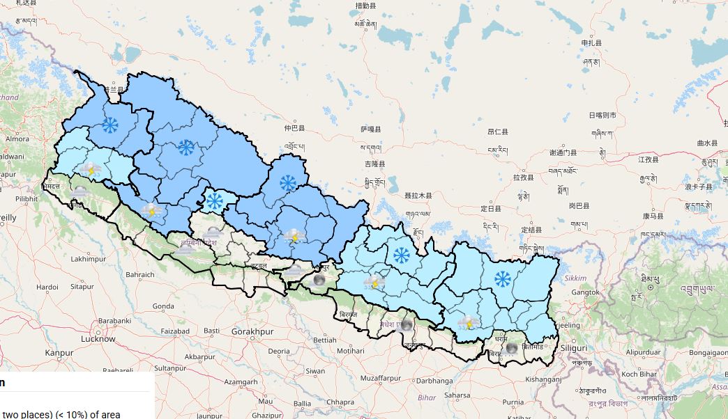 कोशी र मधेसमा हुरीबतासको सम्भावना