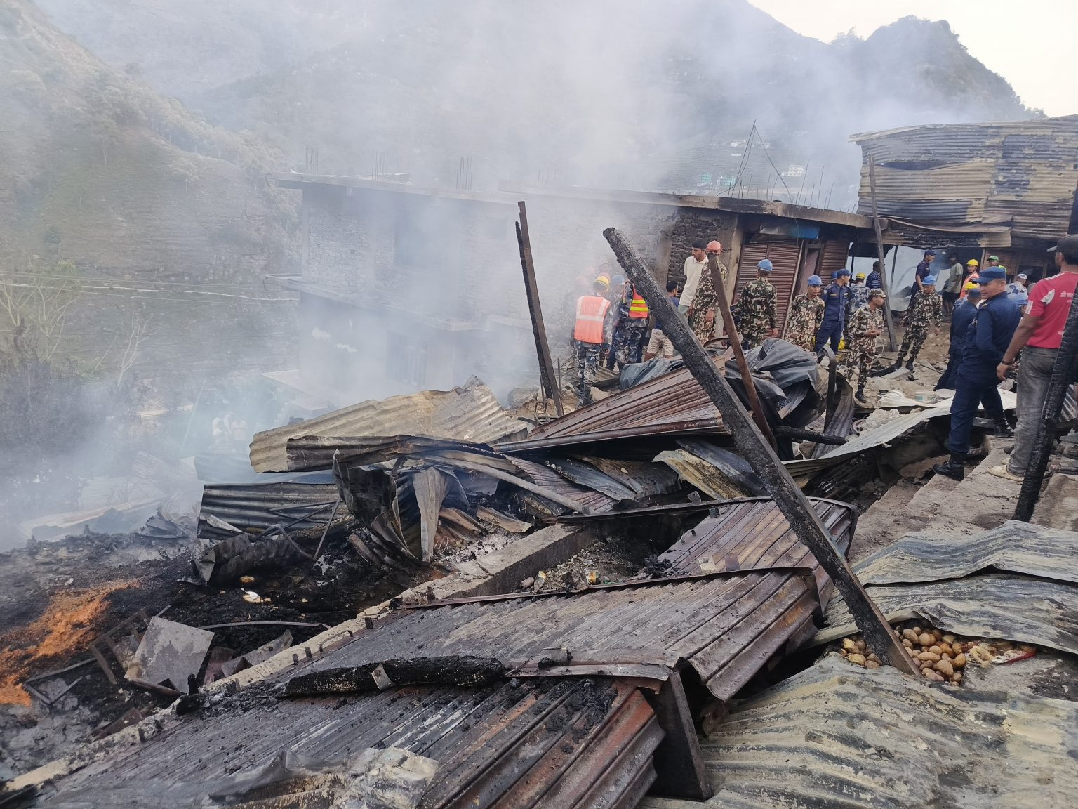 बाम्का बजार आगलागी घटनास् पीडितलाई राहत उपलब्ध गराउन सरकारसँग माग