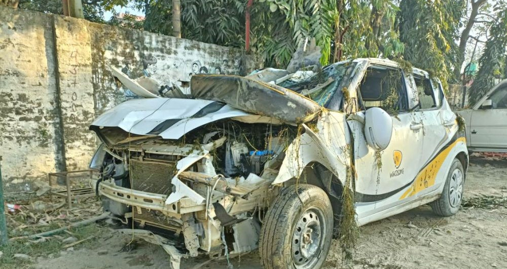 भारतीय नम्बरको कार दुर्घटना : ४ जनाको मृत्यु