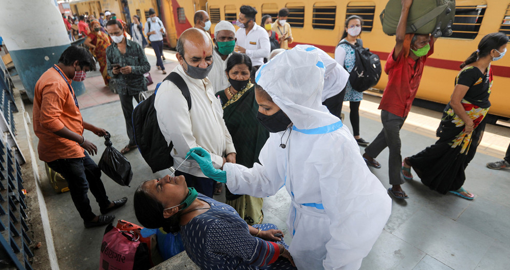 भारतमा एकैदिन झण्डै २ लाख कोरोना संक्रमित थपिए