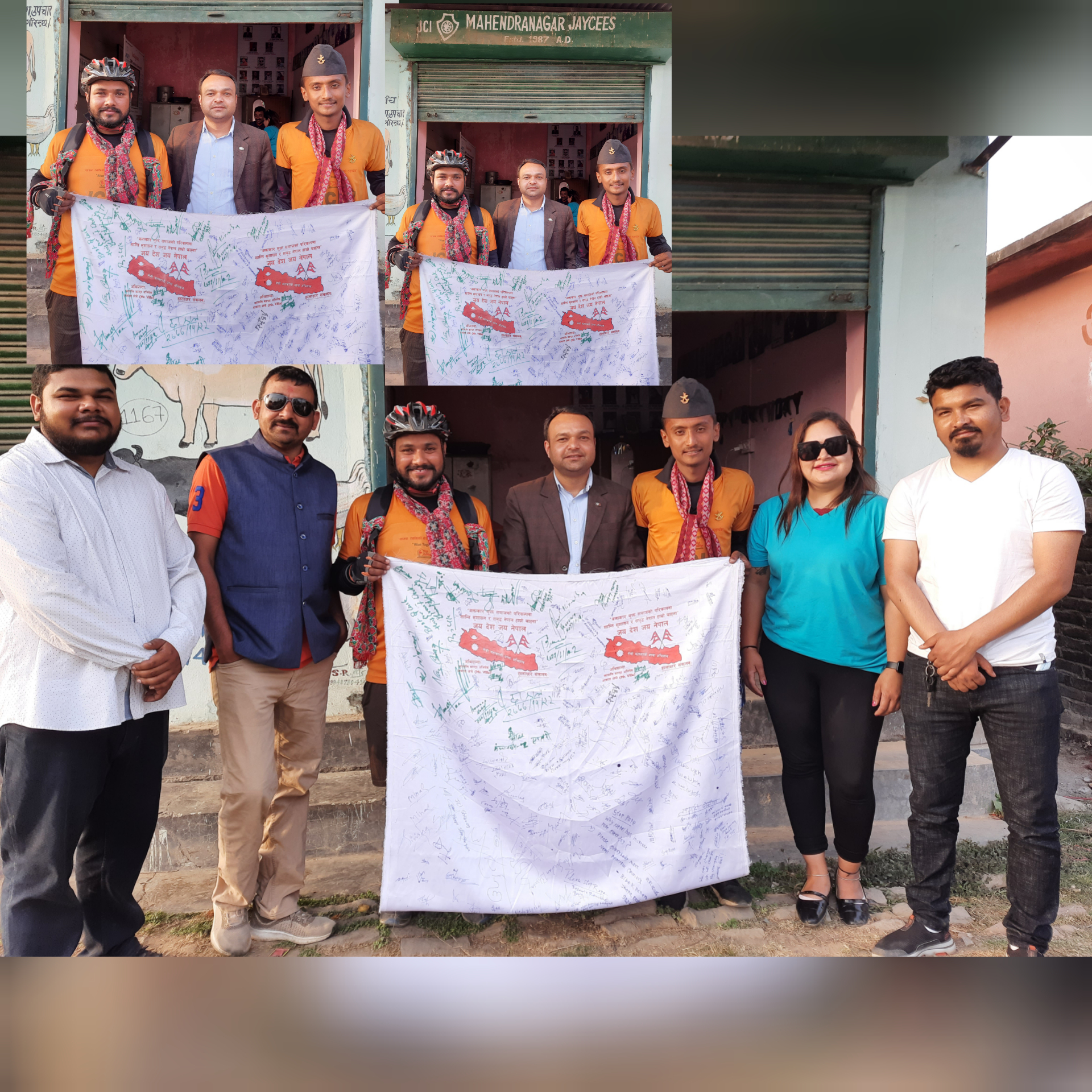 बलात्कार विरुद्धको सन्देश बोकेका साईकल यात्री अभिषेक र आकाशको मेची महकाली साईकल यात्रा सम्पन्न