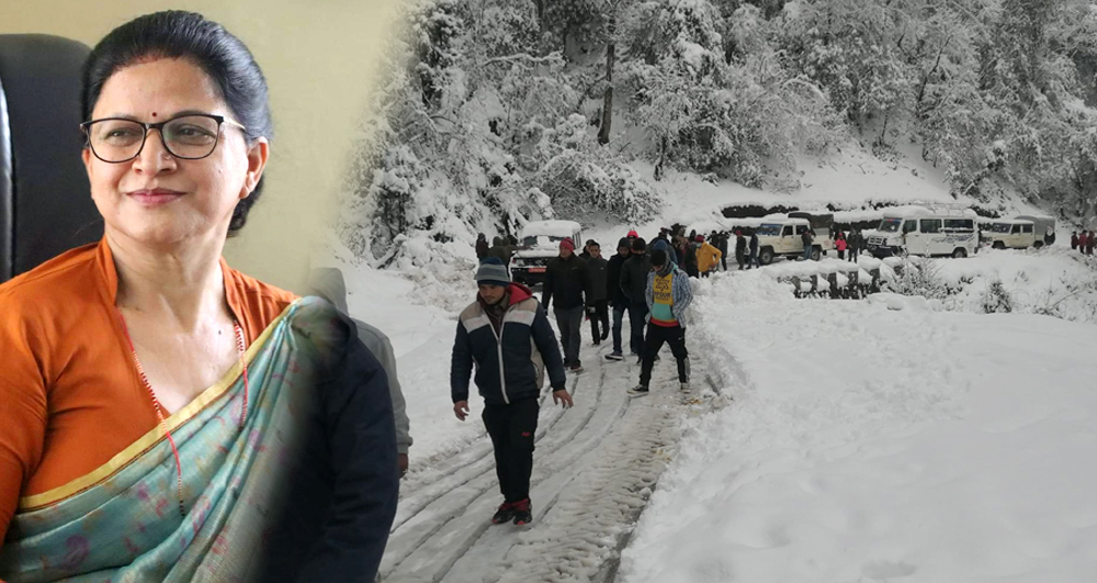 'हिमपातले अवरुद्ध राजमार्ग खुलाउन खटिएका छौं, केही समय लाग्छ, धैर्य गर्नु होस्' : मन्त्री जोशी