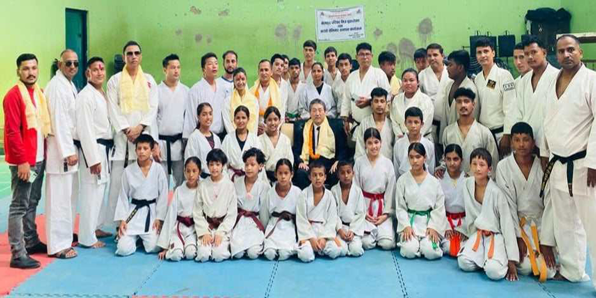 कैलाली जिल्ला खेलकुद विकास समितिद्धारा कराते खेलाडीलाई सम्मान
