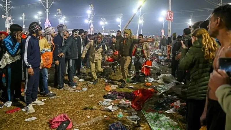 भारतको प्रयागराज महाकुम्भ मेलामा भागदौड : १५ जनाभन्दा धेरैको ज्यान गएको आशङ्का