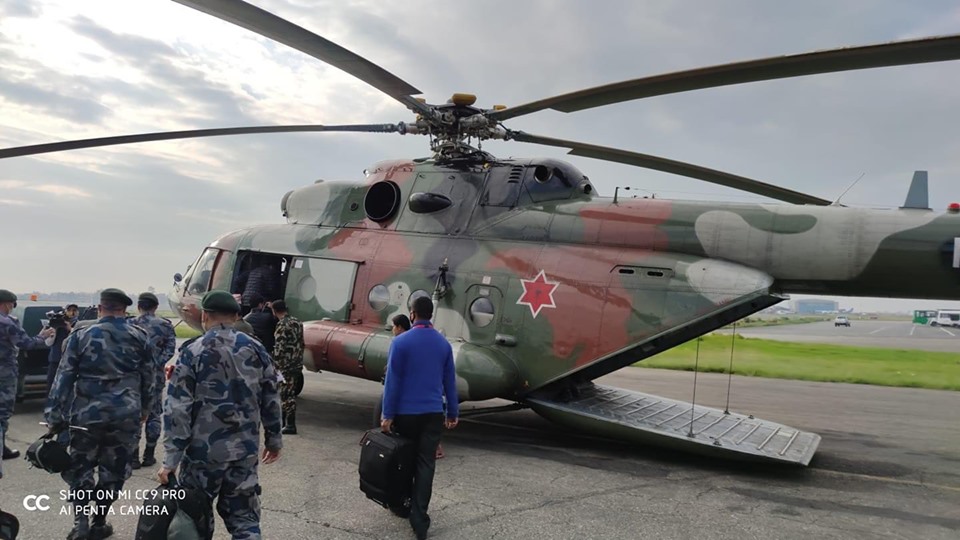 कालापानीमा सशस्त्रको फौज राख्न काठमाडौैंबाट उड्यो सेनाको हेलिकोप्टर