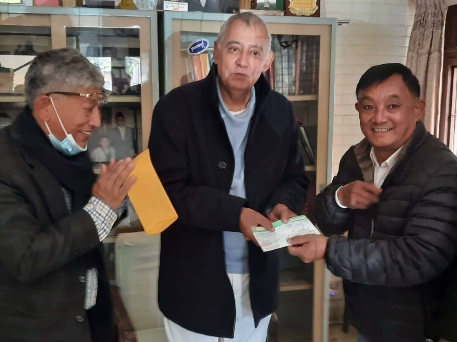 ३ जिल्लामा कांग्रेस पार्टी कार्यालय निर्माणका लागि नेपाली जनसम्पर्क समिति अमेरिकाको सहयोग