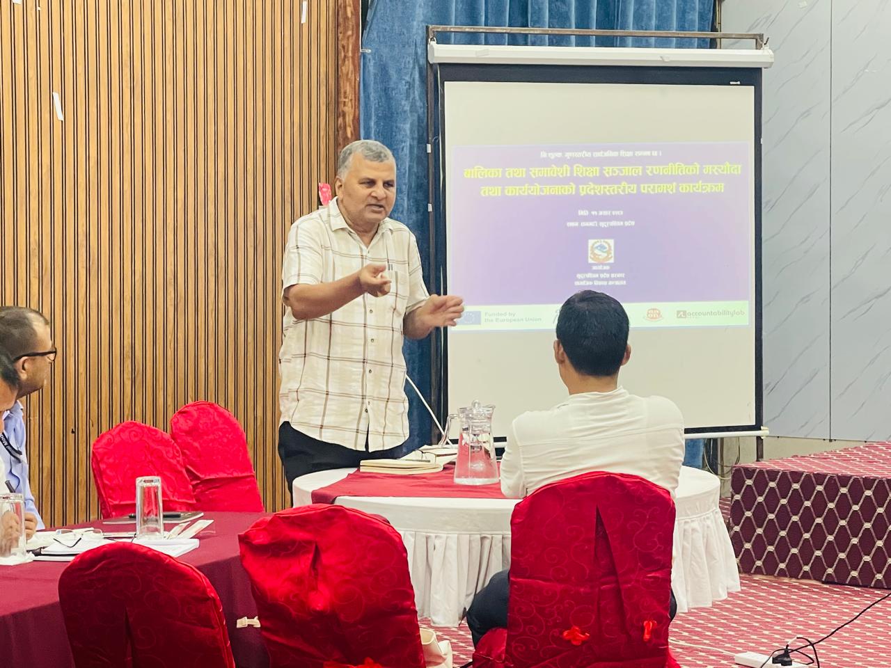 बालबालिकालाई विद्यालय सम्म ल्याउने र टिक्ने वातावरण बनाउँछौँ : प्रदेश सचिव रेग्मी