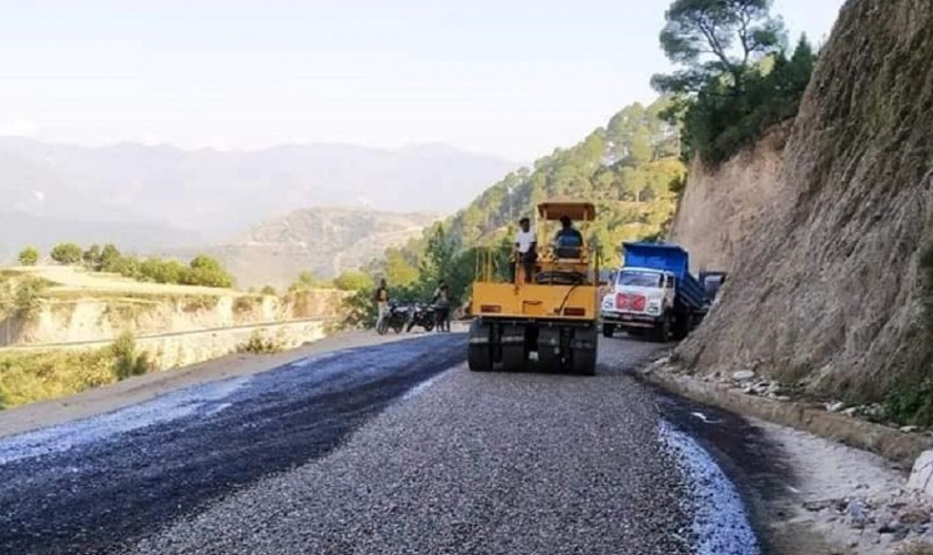 सहजपुर-बोगटान सडक निर्माण सम्पन्न
