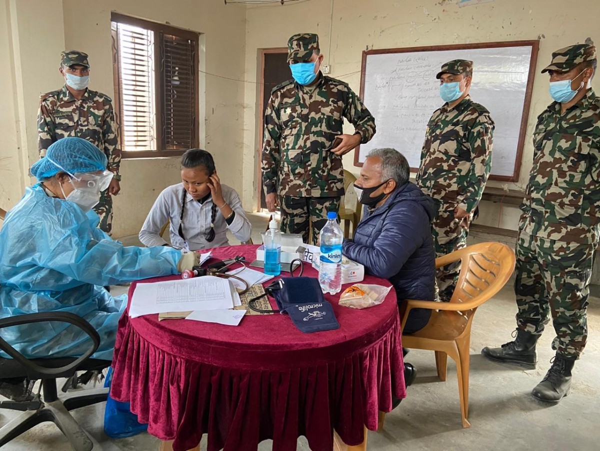 सेनाको स्वास्थ्य शिविरबाट कञ्चनपुरका ७ सय २६ जना लाभान्वित