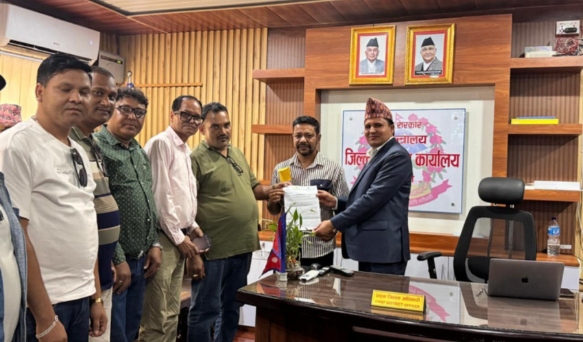 सुनचाँदी व्यवसायीहरुको संयुक्त ज्ञापनपत्रः टिडिएस हटाउन माग