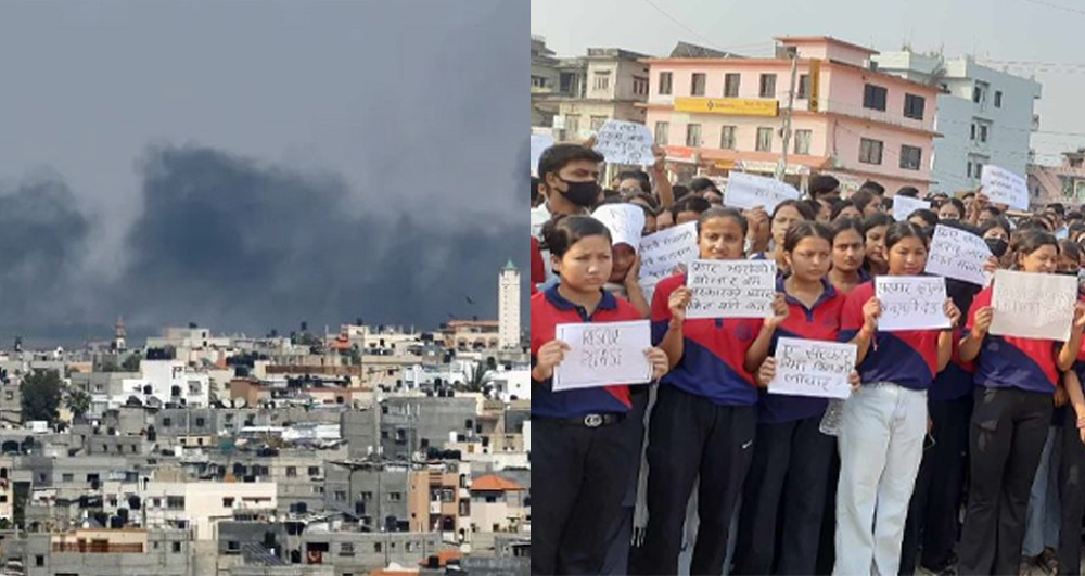 तत्काल उद्धारको माग गर्दै अभिभावक सहित विद्यार्थीहरुले निकाले मौन र्‍याली