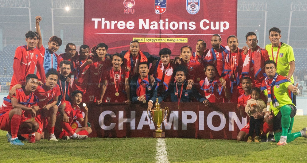 त्रिदेशीय कप विजेता खेलाडीहरूलाई जनही चार लाख दिने मन्त्रिपरिषद्को निर्णय